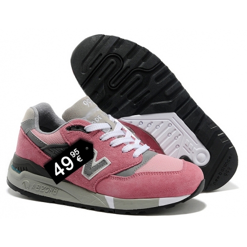 Zapatillas NB 998 Rosa y Gris