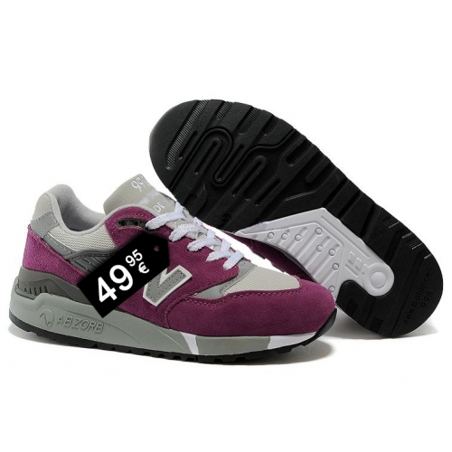 Zapatillas NB 998 Morado y Gris