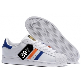 AD Superstar White, Orange and Blue