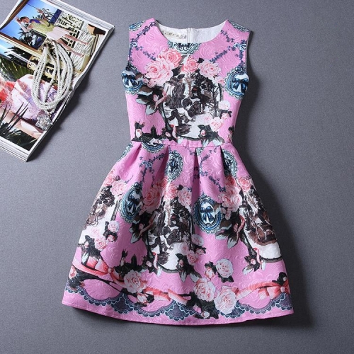 Summer-Autuml Print Dress