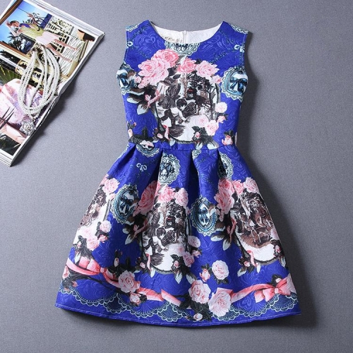 Summer-Autuml Print Dress