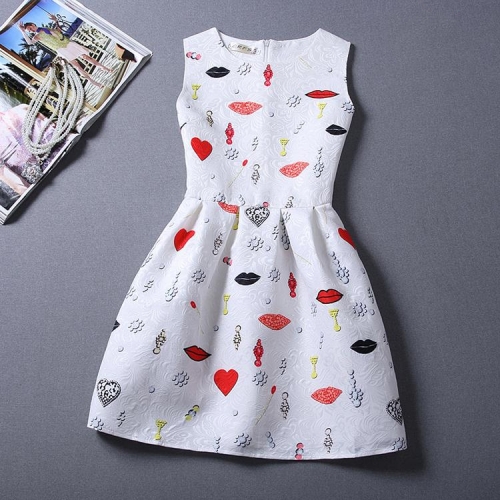 Summer-Autuml Print Dress