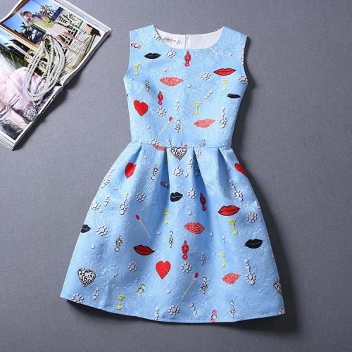 Summer-Autuml Print Dress