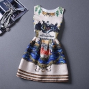 Summer-Autuml Print Dress