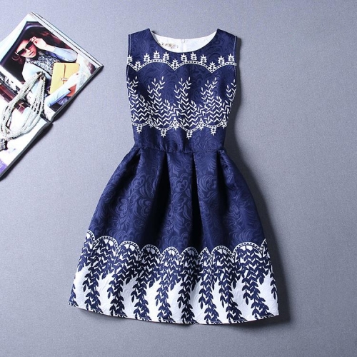 Summer-Autuml Print Dress