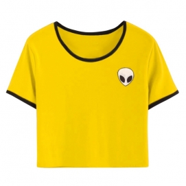 Camiseta Alien - Amarillo