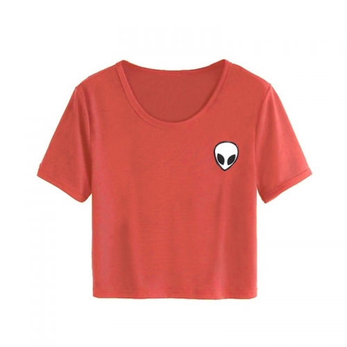 Camiseta Alien - Naranja