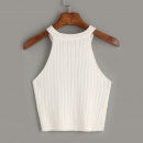 Swan Neck Top - White