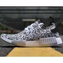 Zapatillas AD NMD R1 Primeknit Blanco y Negro