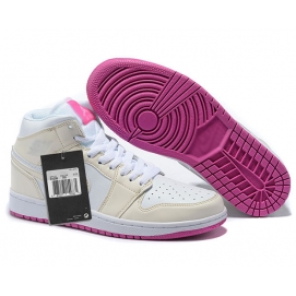 NK A. Jordan 1 Mid White & Pink