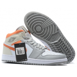 NK A. Jordan 1 Mid Orange & Grey