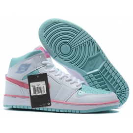 NK A. Jordan 1 Mid Pink & Light Blue