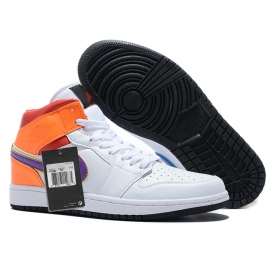 NK A. Jordan 1 Mid Orange & Purple