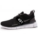 Zapatillas NK Free OG BR 2015 Negro y Gris (Suela Blanca)